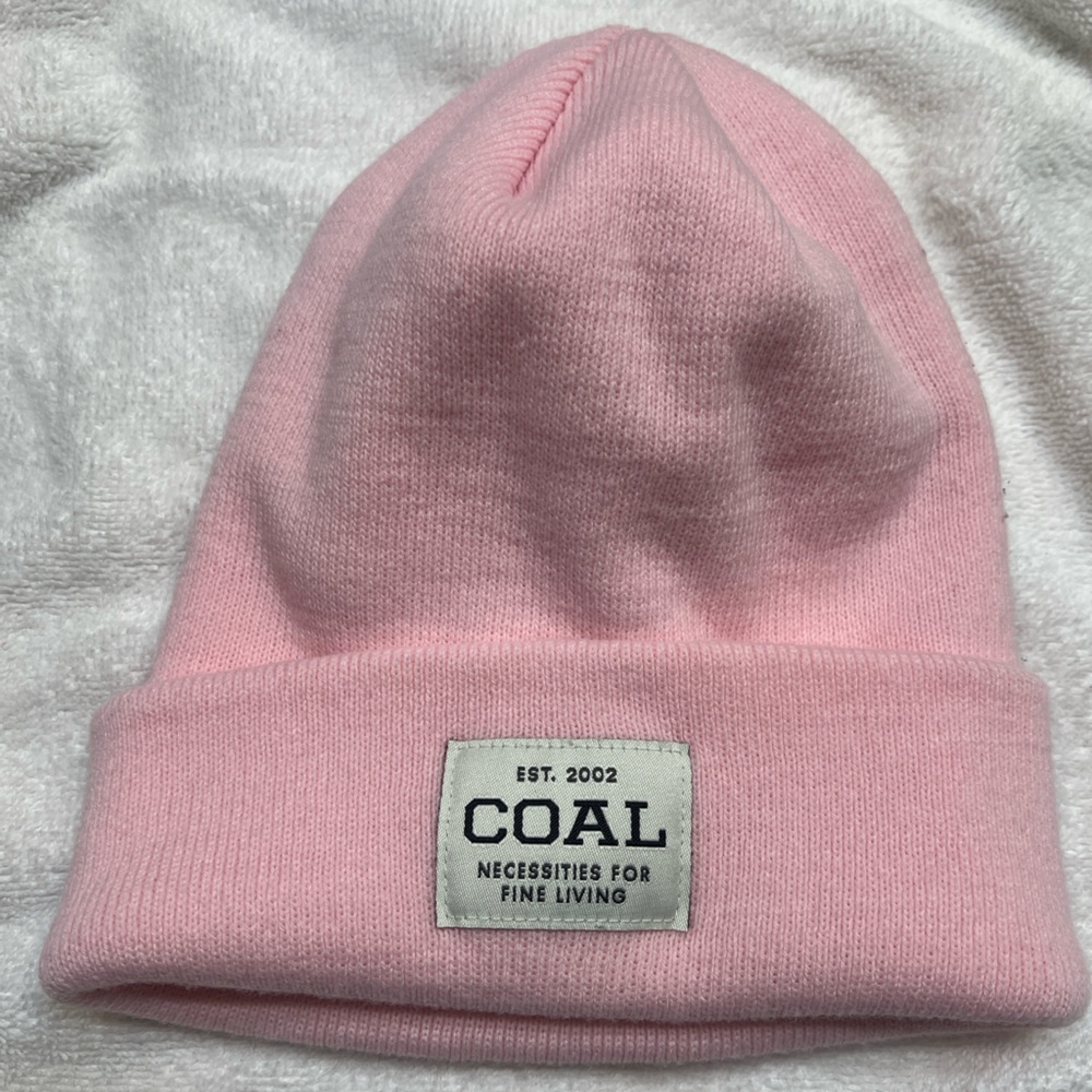 COAL Women's Pink Knit Beanie